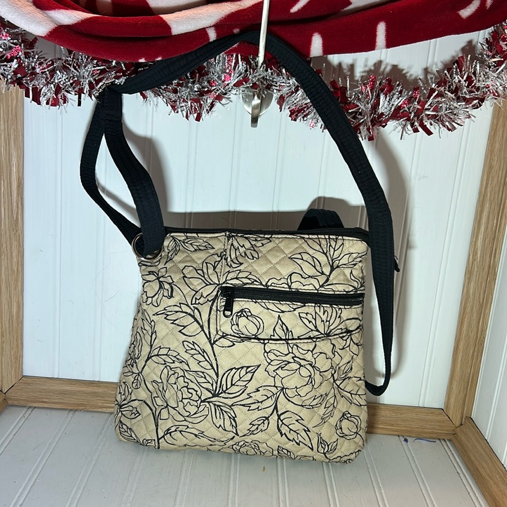 Donna Sharp Fabric Floral Crossbody Bag